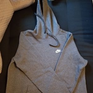 Dark Gray Nike Pullover Hoodie - Size Large - Good